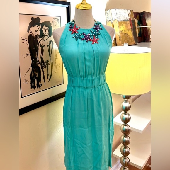 kate spade Dresses & Skirts - Kate Spade,Coastal Classic Turquoise-Aqua Sleeveless Dress, Tie-Back, EUC,Size 0